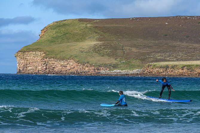 2 hour private surf lesson! (Up to 2 people) - Dunnet Beach coaching: from first stands to better wave timing