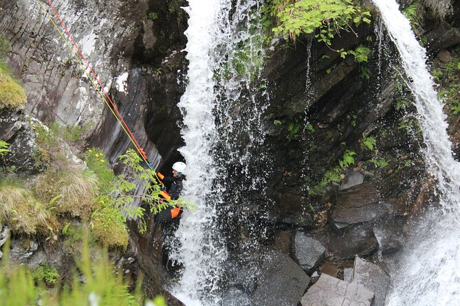 CANYONING in Laggan Canyon | Roybridge, Scotland - Roybridge logistics that matter: meet-up and the reality of a wet day