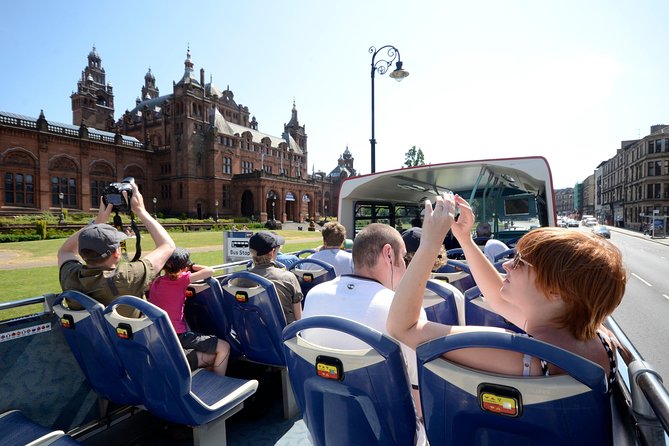 City Sightseeing Glasgow Hop-On Hop-Off Bus Tour - Yellow Route: electric buses and the east-to-river variation