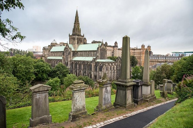 Discover Glasgow. Full day private tour in people carrier. - Glasgow Cathedral and Necropolis viewpoints, plus Finnieston and the Hydro