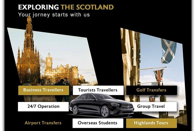 Edinburgh Airport Transfer to or Anywhere in Uk - Meeting Your Driver: Follow the Airport Steps, Then Text