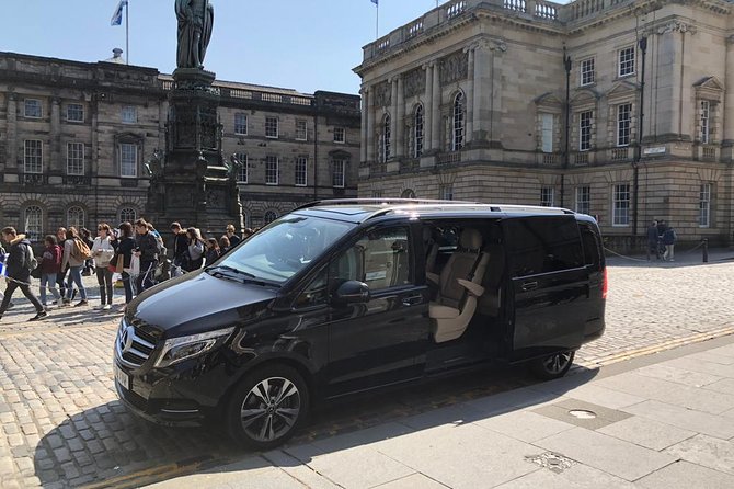 Edinburgh Half Day Guided Private Tour in a Premium Minivan - Premium minivan pickup, bottled water, and live commentary that keep the day smooth