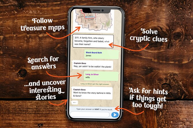 Fun, Flexible Treasure Hunt Around Edinburgh with Cryptic Clues & Hidden Gems - How the phone link and Captain Bess keep your group together