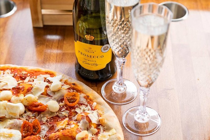Glasgow Evening Dining Experiences - Food and drinks: pizza, antipasti, and Prosecco on the move