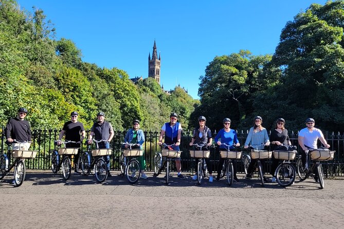 Glasgow Highlights Bike or Ebike Tour - Optional toilet stop and picture spots, plan B included