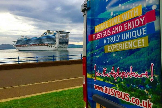 GREENOCK (GLASGOW) SHORE EXCURSION: Scotland Adventure Sightseeing Day Trip Tour - The Itinerary, Stop by Stop (Real Time on Real Roads)