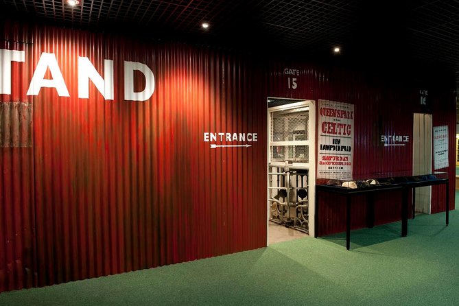 Hampden Park Stadium and Museum Tour - Scottish Football Museum: original turnstiles, the dressing-room setting, and big names