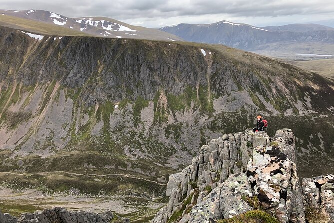 Private Guided Ridge Scrambling Experience in the Cairngorms - On-rope scrambling, harnesses, helmets, and real protection