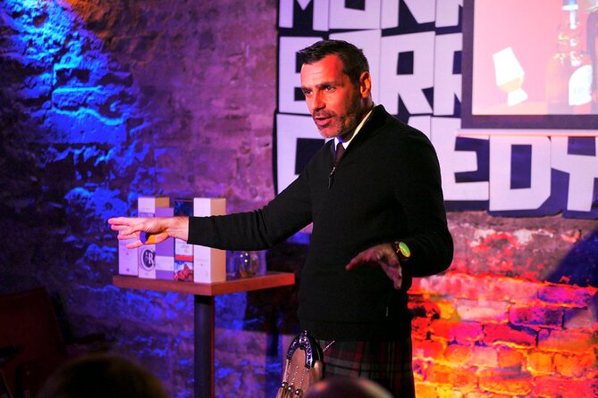 The Mountebank Comedy Whisky Tasting - What you actually taste: four included malts across Scotland